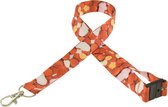 Sinterklaas Accessoire, Keycord Met Pepernoten Print En Veiligheidsclip