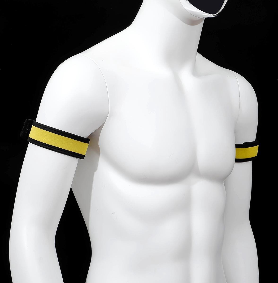 Goedkoopste Banoch | Biceps neoprene Lindo Perrito amorillo - geel - puppy play