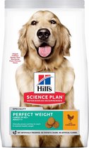Hill's Science Plan Canine Perfect Weight - Adult 1+ - Kip - Hondenvoer - 12 kg