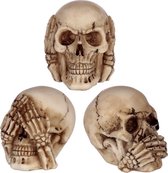 Horen Zien Zwijgen skulls (set 3) / doodskop / schedel