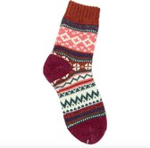 Hiden | Wintersokken - Sokken Dames - Sokken Heren - Geschenkset - Maat 35-37 | Rusty