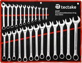 TecTake - 25 delige steeksleutel set ringsleutel set - rood - 402387