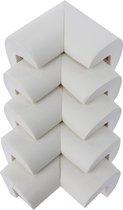 Foam Tafel Hoekbeschermers - Set van 12 Stuks - Beschermhoeken - Tafelhoek Beschermers - Baby Peuter en Kind - Wit