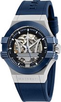 Maserati Potenza - R8821108028 - Herenhorloge - Zilver - Blauw - 42 MM