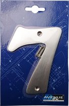 Metalen huisnummer ‘7’ hoogte 11 cm | RVS
