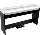 Dit onderstel is speciaal op maat gemaakt voor de FSP-500 piano. Een solide, houten statief met twee dwarsliggers en ingebouwd ook drie pedalen voor een volledige pianobeleving. In