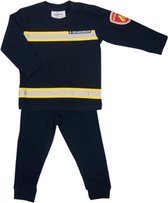 Fun2Wear Brandweer Baby/Peuter/Kleuter/Kinderpyjama - navy - Maat 164/176