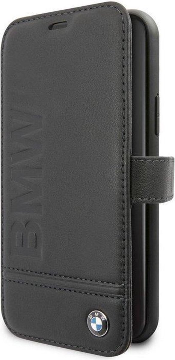 BMW Signature Leather Book Case - Apple iPhone 11 Pro (5.8'') - Zwart