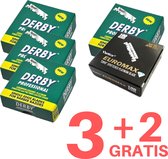 Derby single edge scheermesjes - shavette - blades - euromax (3+2 gratis)