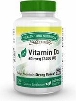 Vitamin D3 2.400iu (non-GMO) (100 Softgels) - Health Thru Nutrition