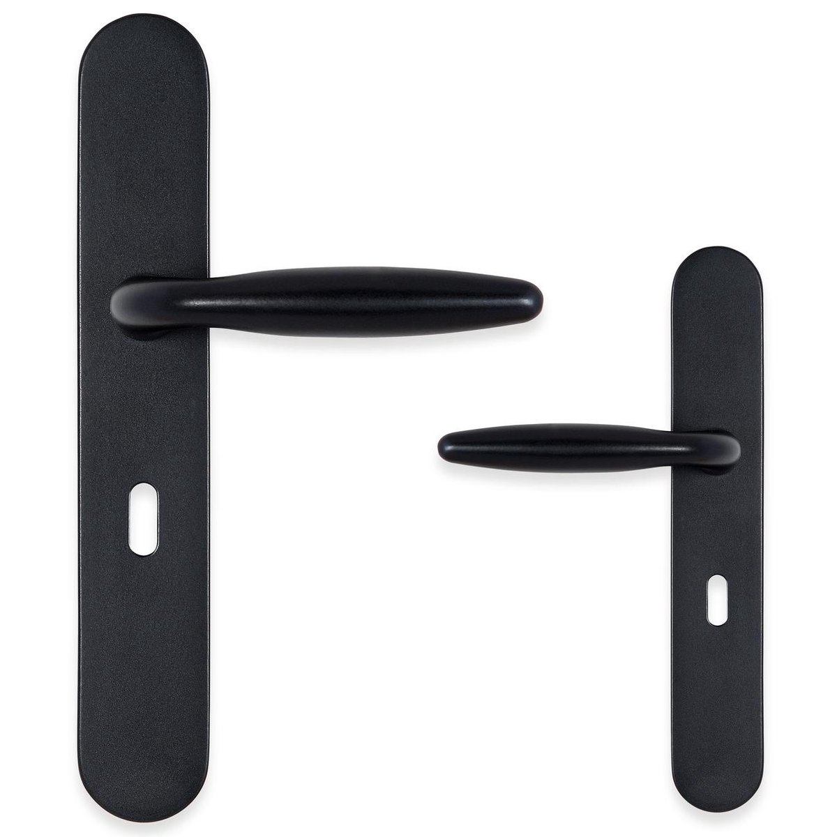 Sofia deurklink - kamerslot 72mm - mat zwart - complete set