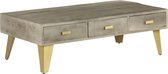 Salontafel grijs (Incl dienblad) Mango Hout - woonkamer tafel - decoratie tafel - salon tafel - wandtafel - Koffietafel