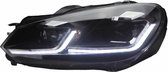 AutoStyle Set 7.5-Look LED Koplampen passend voor Volkswagen Golf VI 2008-2012 - Zwart - incl. Dynamic Running Light
