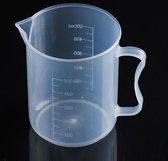 10 STKS 500 ml PP Plastic Kolf Digitale Maatbeker Cilinder Schaal Maatregel Glas Lab Laboratorium Gereedschap (transparant)