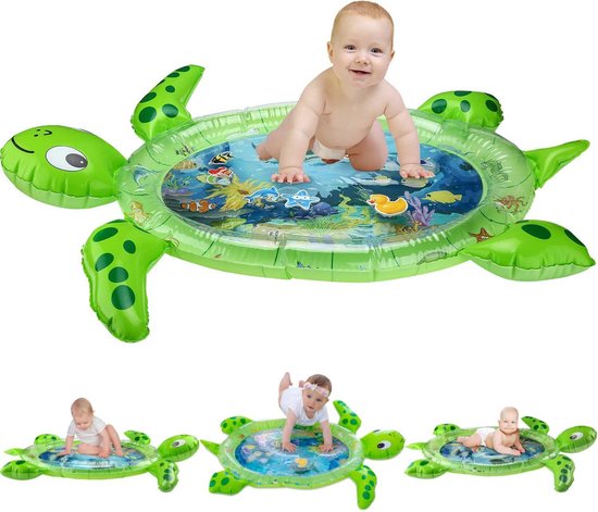 RX Goods Baby Opblaasbare Waterspeelmat Schildpad Speelgoed – Spelen met water bol.com