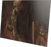 Saul and David | Rembrandt Mauritshuis | Aluminium | Schilderij | Wanddecoratie | 40 x 60