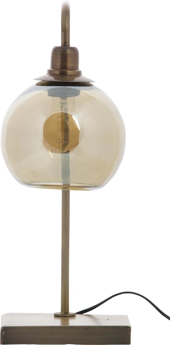 Fotoelektrisch veiling Ontembare BePureHome Lantern Tafellamp - Metaal - Antique Brass - 49x19x19 | bol.com