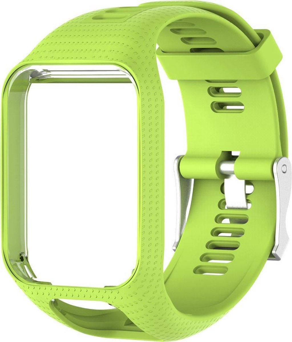 Lime bandje Geschikt voor Tomtom Adventurer, Tomtom Spark, Tomtom Spark 3, Tomtom Runner 2, Runner 3 - Golfer 2 - horlogeband - polsband - horlogebandje