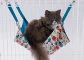 Speelse hangmat voor katten - Blauw