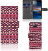 Sony Xperia 10 Telefoon Hoesje Aztec Purple