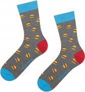 vrolijke sokken Broodje Hamburger maat 40 - 45