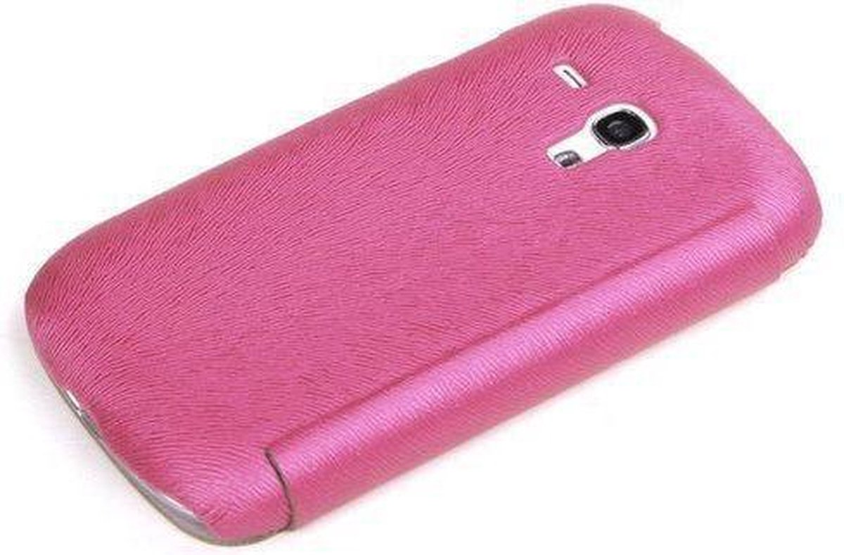 Rock Big City Leather Side Flip Case Rose Red Samsung Galaxy SIII mini I8190