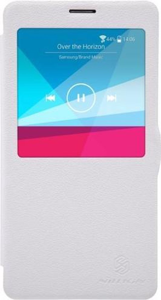 Nillkin Hoesje Sparkle Book Case - Geschikt voor Samsung Galaxy Note 4 - Wit