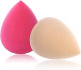 2-Delige Waterdrop Foundation Spons Set - Make Up Blending Sponge