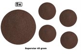 5x Superstar donker bruin 45 gram colour 025