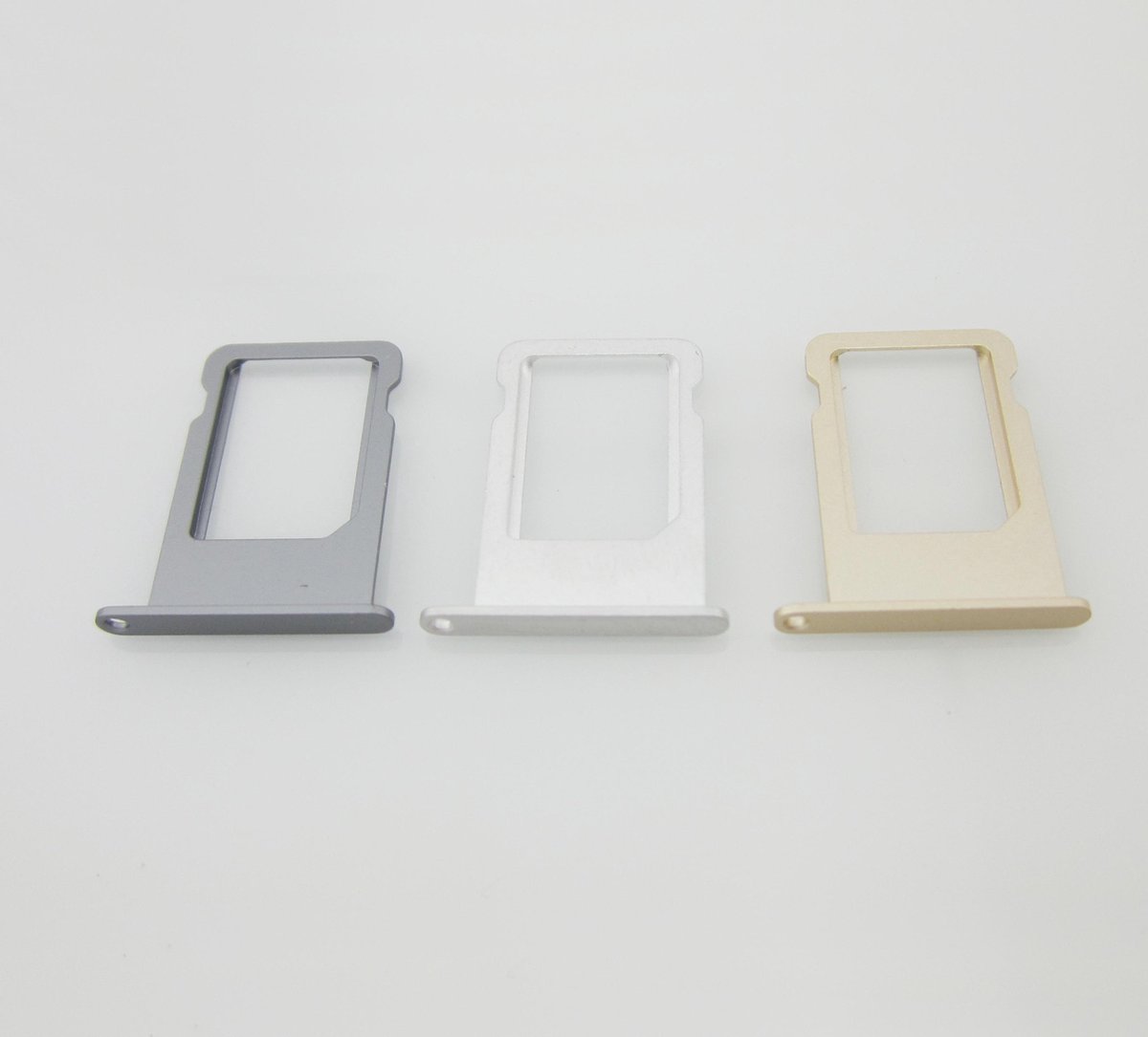 iPhone 5/5S Simkaart houder/simkaart tray – Donker Zilver - GadgetKing