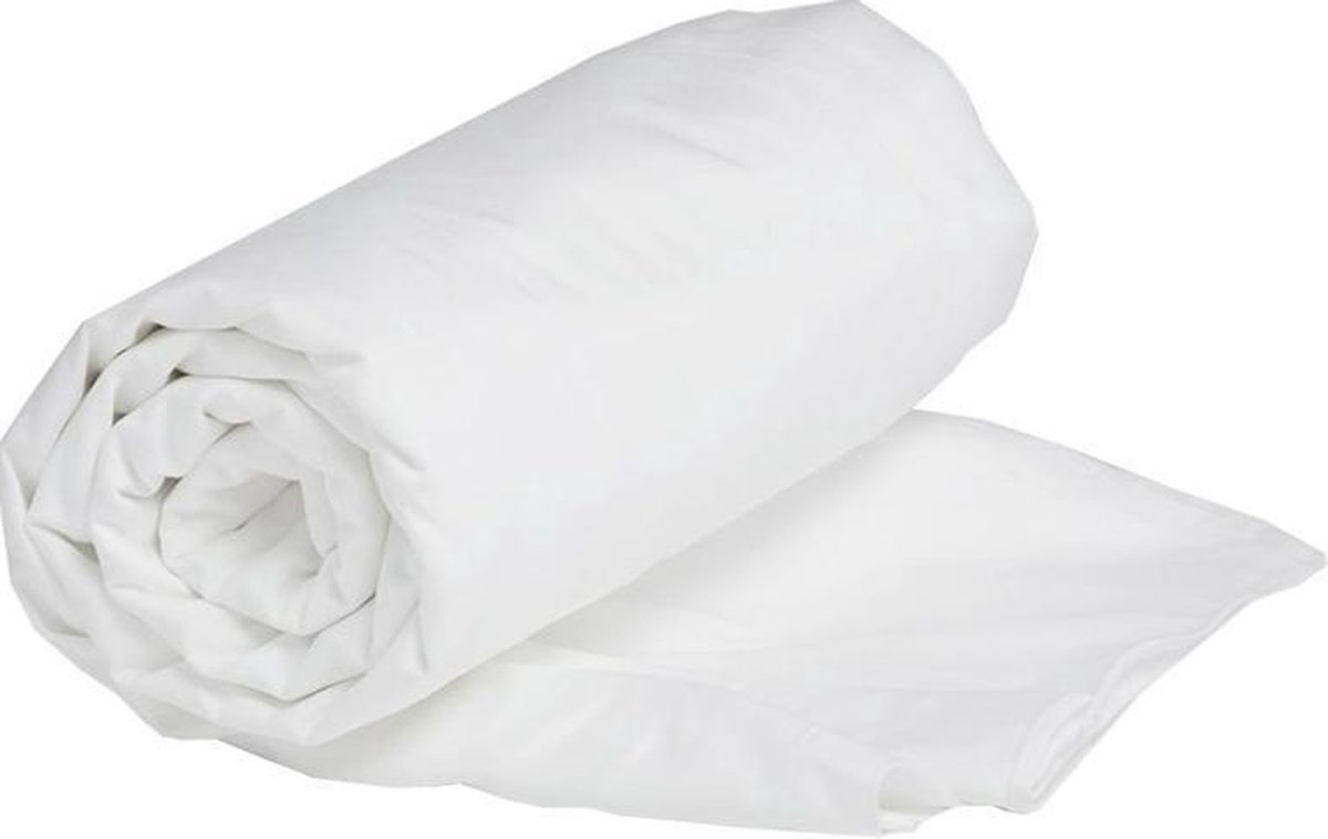 S.A.Collection Hoeslaken-Strijkvrij-Boxspring-Katoen 200x220 WIT