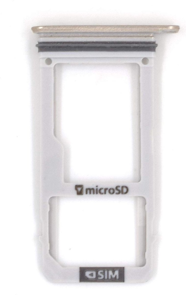 Single Sim - Sd kaart houder voor Samsung Galaxy A3 A320 A320F A320FD A320YD A320Y - Goud