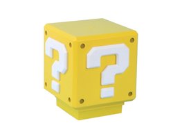 Super Mario Mini Question Block Light – Officieel Gelicentieerde Super Mario Bros. Merchandise, Slaapkamer‑ of Gamekamerdecoratie, Retro Gamer Cadeau, Werkt op Batterijen – Paladone