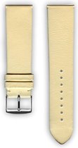 Bracelet montre cuir ivoire (fabriqué en France) cuir français 24 mm