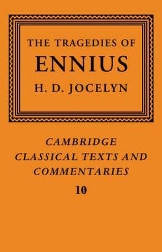 Cambridge Classical Texts and CommentariesSeries Number 10-T ... - cover