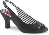 Pleaser Pink Label Pumps -39 Shoes- JENNA-02 Paaldans schoenen Zwart