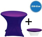 Jupe de table Cover Up Terrace extensible - Ø80-85cm - Incl. Topcover - Violet