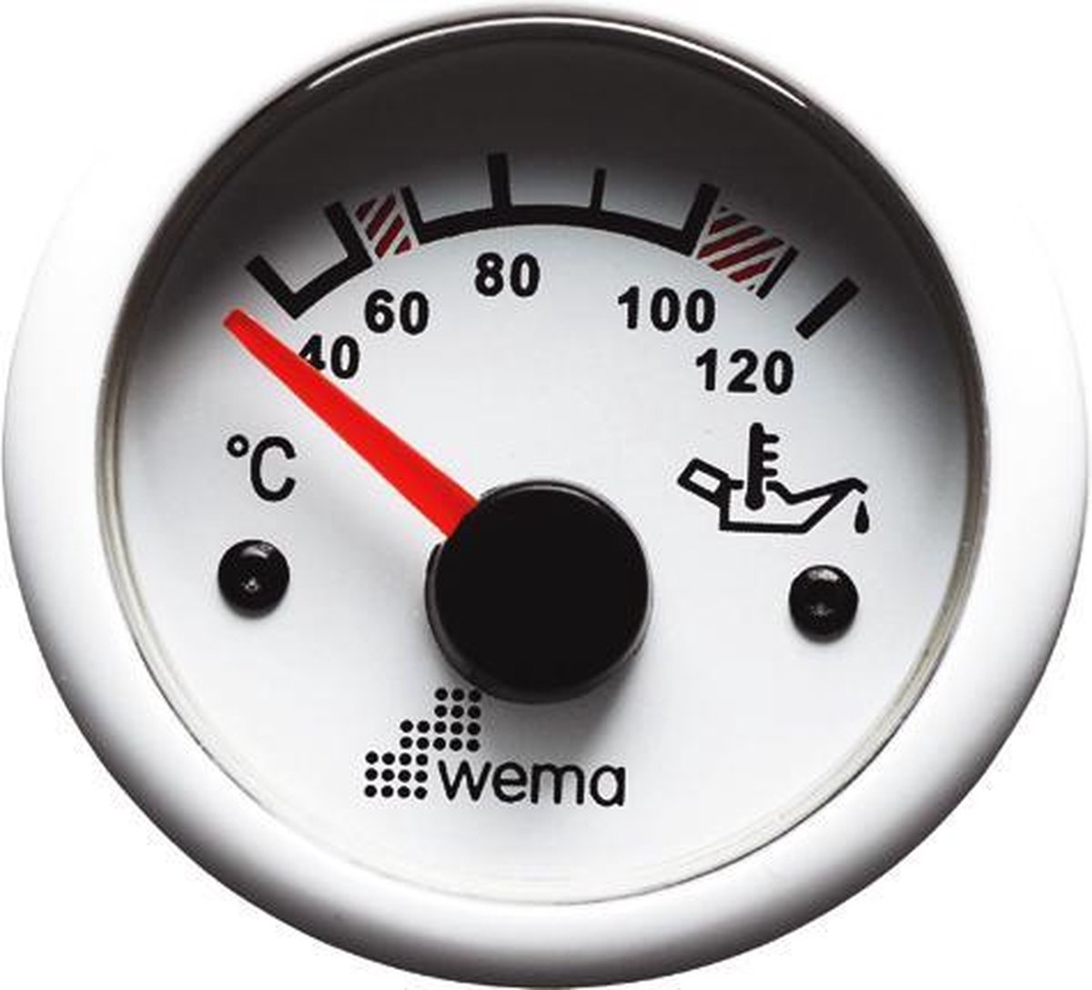 Wema Olietemperatuurmeter / wit