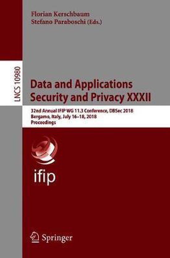 Lecture Notes in Computer Science10980- Data and Application ... - cover