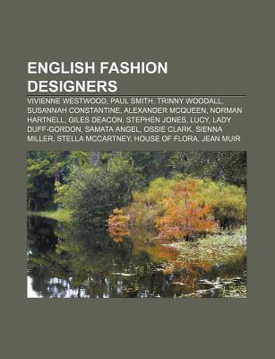 English fashion designers - cover