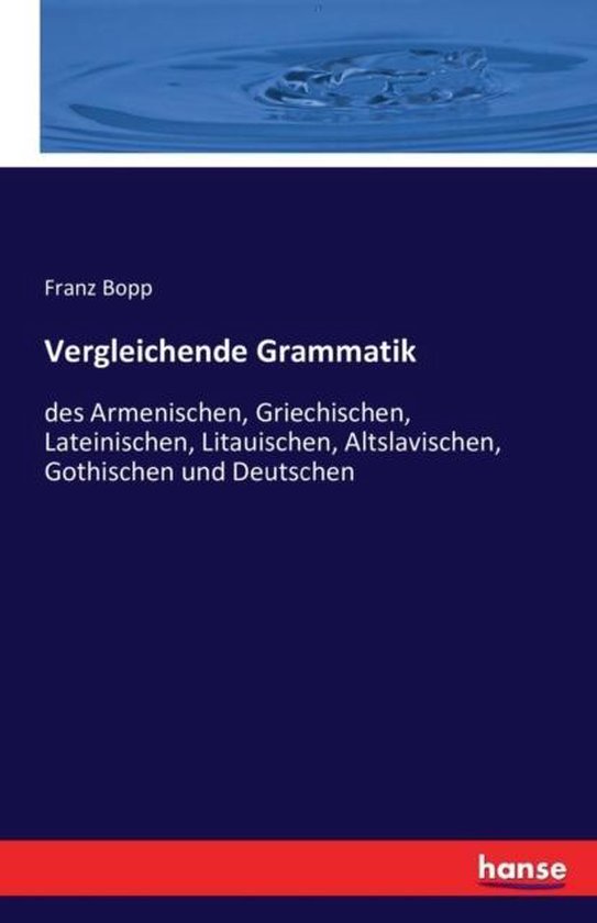 Vergleichende Grammatik - cover