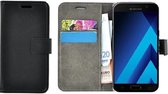 Zwart effen wallet book style case hoesje voor Samsung Galaxy C5 Pro