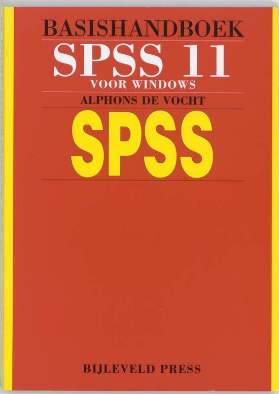 Basishandboek SPSS 11 - Alphons de Vocht | 