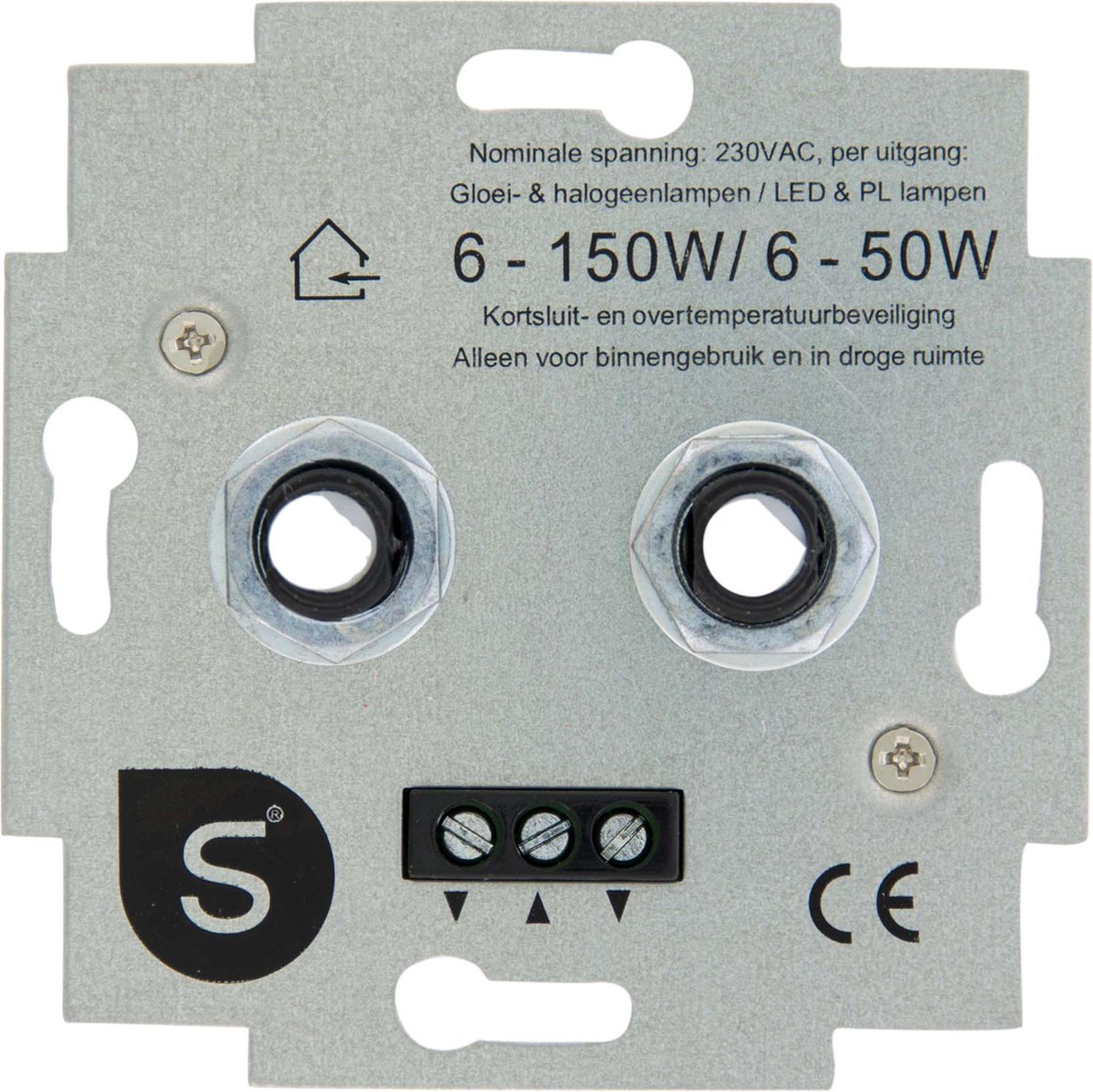 QLink S2 Universele Duo LED Dimmer Inbouw 650W