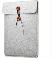 Vilten Soft Sleeve Geschikt Voor De Apple Macbook 12 Inch (Retina) - Laptop Case - Bescherming Cover Hoes - Grijs
