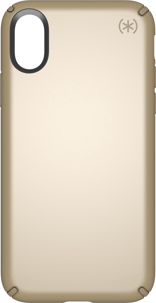 Speck Presidio Metallic Apple iPhone X/XS Pale Yellow Gold Metallic/Camel Brown