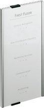 Durable 4804 Naambord - Naambordje - Deurbord- Info Sign - Geanodiseerd aluminium - Metallic zilver- 149 x 297 mm