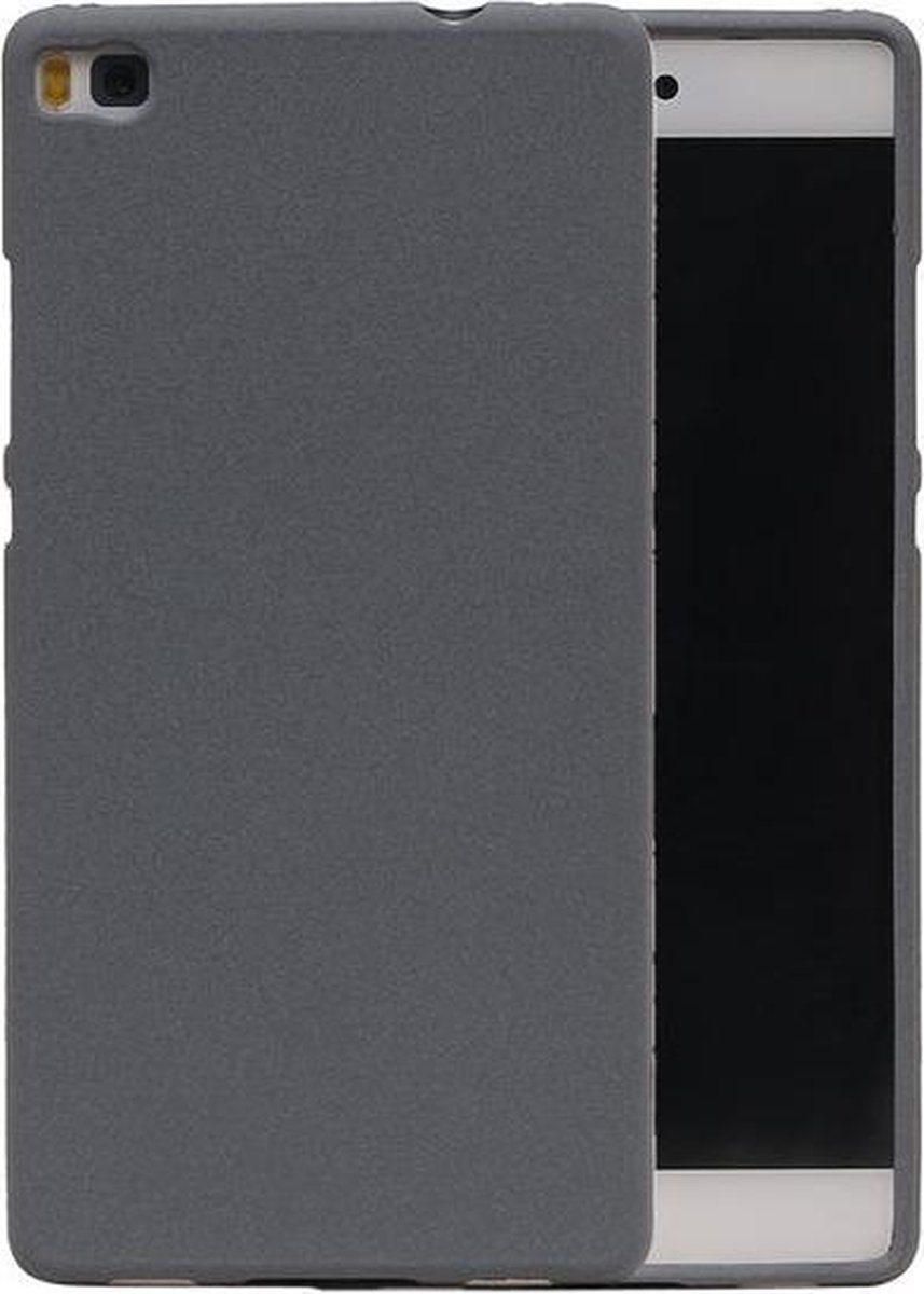 Grijs Zand TPU back case cover hoesje voor Huawei P8