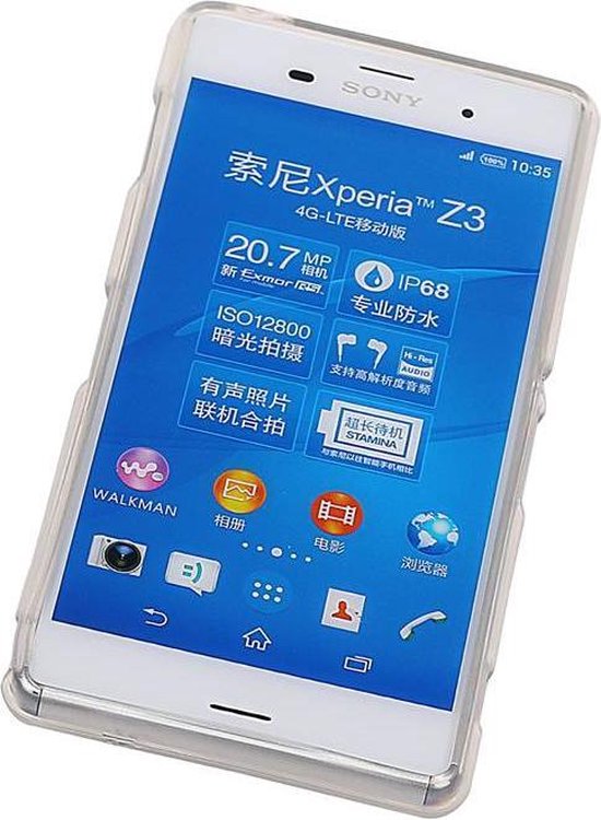vacht lever Zeggen TPU Hoes Wit voor Sony Xperia Z3 | bol.com
