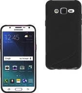 Comutter silicone case hoesje zwart Samsung Galaxy J5 2016